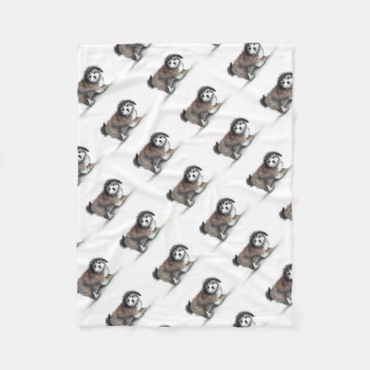 Shihtzu Puppy Dog, Pet Fleecedecke (Vorderseite)