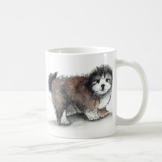 Shihtzu Puppy Dog, Pet Kaffeetasse (Rechts)