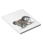 Shihtzu Puppy Dog, Pet Notizblock (angewinkelt)