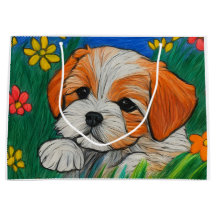 Shihtzu Welpencrayic Art Geschenktasche