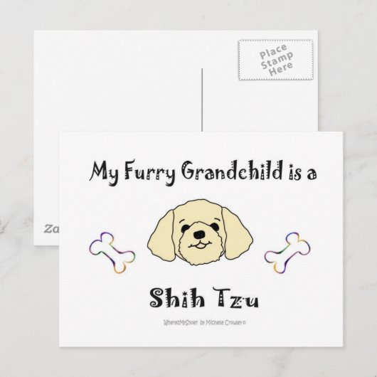 ShihTzuTan Postkarte (Vorne/Hinten)