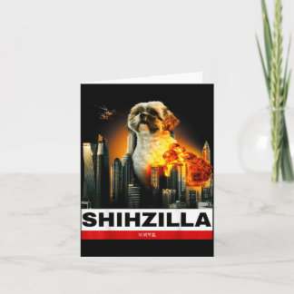 Shihzilla - Lustiger Shih Tzu Karte
