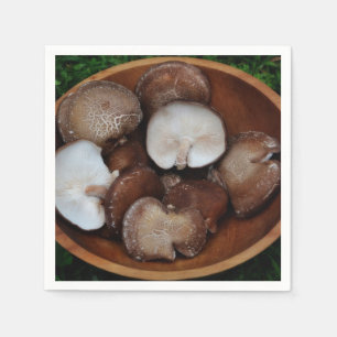 Shiitake Mushroom Paper Napkin Serviette