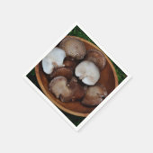 Shiitake Mushroom Paper Napkin Serviette (Ecke)