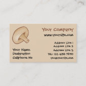 Shiitake Mushroom-Symbol Visitenkarte (Vorderseite)