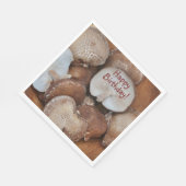 Shiitake Mushrooms Geburtstag Serviette (Ecke)