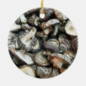 Shiitake Mushrooms Keramik Ornament (Hinten)