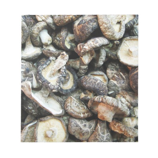 Shiitake Mushrooms Notizblock (Vorderseite)