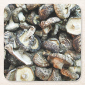 Shiitake Mushrooms Rechteckiger Pappuntersetzer (Vorderseite)