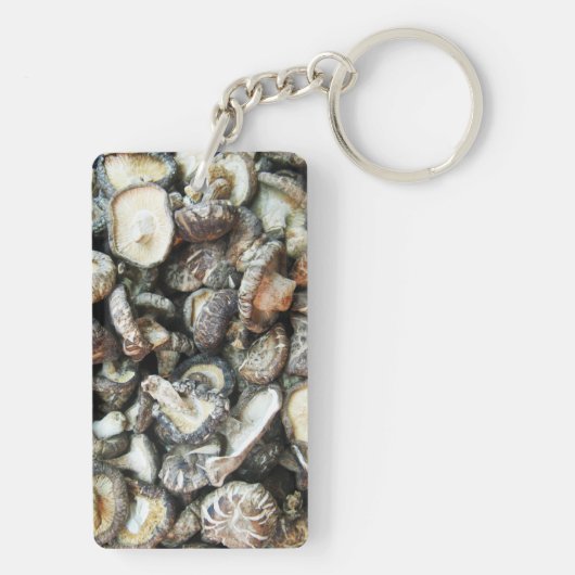 Shiitake Mushrooms Schlüsselanhänger (Rückseite)