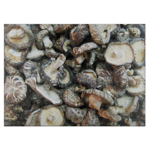 Shiitake Mushrooms Schneidebrett (Vorderseite)