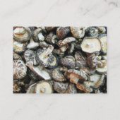 Shiitake Mushrooms Visitenkarte (Rückseite)