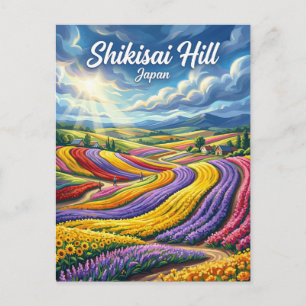Shikisai no Oka Japan Postkarte