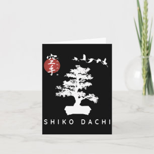 Shiko Dachi Karate Beginner Bonsai Kanji Calligrap Karte