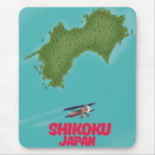 Shikoku Japan-Karte Mousepad