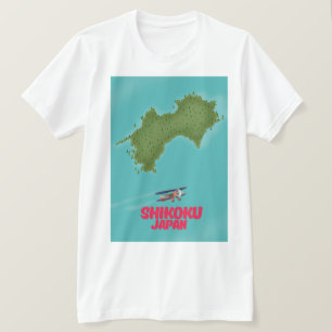 Shikoku Japan-Karte T-Shirt