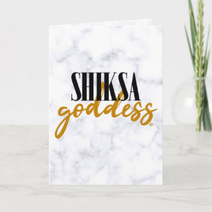 Shiksa-Göttin Elegante 90er-Typografie Jüdisch Karte