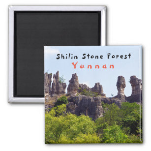 Shilin pinnacles Steinwald - Yunnan, China, Asien Magnet