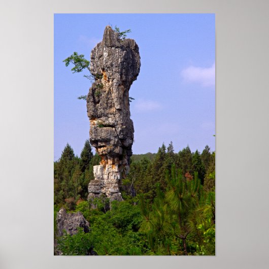 Shilin pinnacles Steinwald - Yunnan, China, Asien Poster (Vorne)