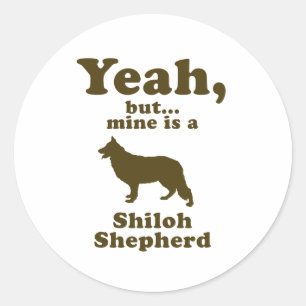 Shiloh Shepherd Runder Aufkleber