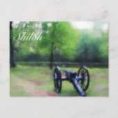 Shiloh und die Kanone am blutigen Teich Postkarte (Vorderseite)
