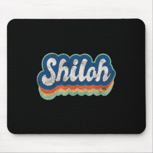 Shiloh Vorname Junge Vintage Stil 70er 80er Person Mousepad