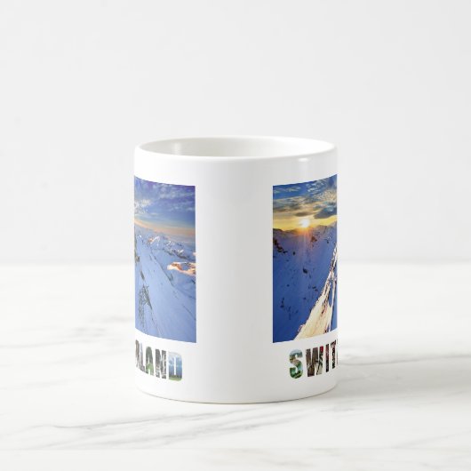 Shilthorn Bergsee-Zauber im Val Piora Kaffeetasse (Mittel)