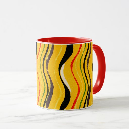 Shima-Shima, farbenfrohes Muster, Tasse (VorderseiteRechts)