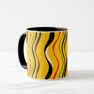 Shima-Shima, farbenfrohes Muster, Tasse