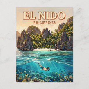 Shimizu Insel El Nido Philippinen Postkarte