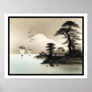 Shimizu Vintage Japanischer Druck Poster