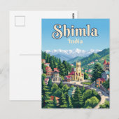Shimla Indien Postkarte (Vorne/Hinten)