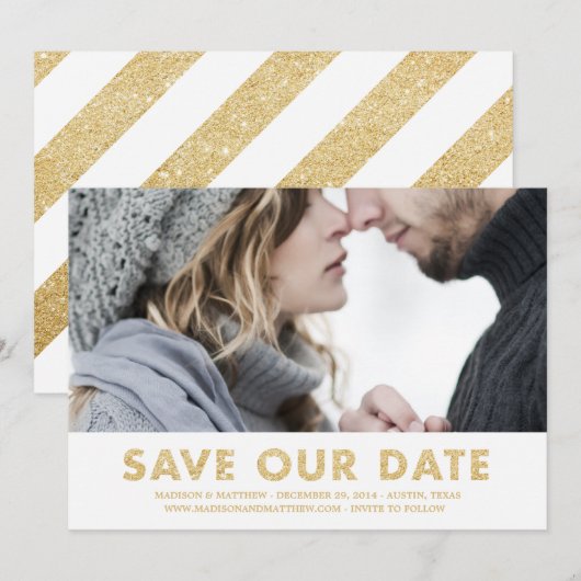 Shimmer | Ankündigung Datum freihalten (Vorne/Hinten)