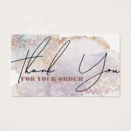 Shimmer Aquarell Dank Rabattkarte