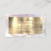 Shimmer Aquarellgoldfolie Visitenkarte (Rückseite)