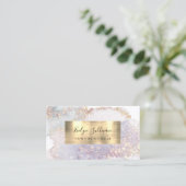 Shimmer Aquarellgoldfolie Visitenkarte (Stehend Vorderseite)