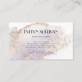 Shimmer-Aquarellkarte Visitenkarte (Rückseite)