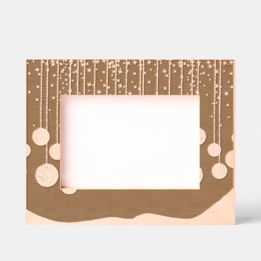 Shimmer Dangle Laser Etted Picture Frame Geätzte Rahmen (Vorderseite)