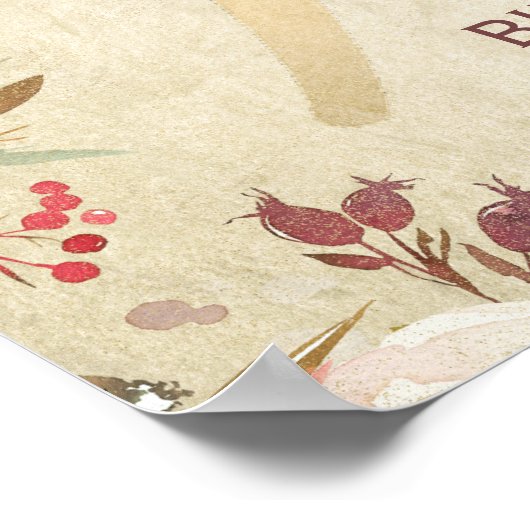 Shimmer Design Poster zum 90. Geburtstag (Ecke)