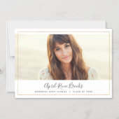 Shimmer Foto Abschluss Ankündigung Magnet (Vorderseite)