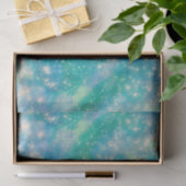 Shimmer Galaxy blau grün Seidenpapier (Geschenk)