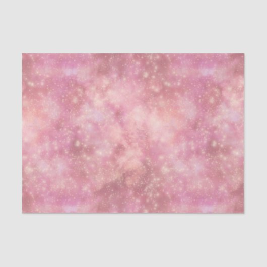 Shimmer Galaxy rosa Gewebepapier Seidenpapier (Vorderseite)