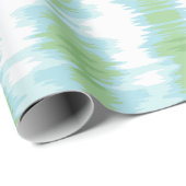 Shimmer Ikat in Green and Aqua Geschenkpapier (Rolleneckpunkt)