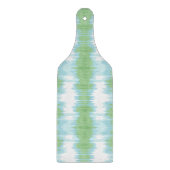 Shimmer Ikat in Green and Aqua Schneidebrett (Vorderseite)