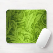 Shimmer Leaf Damask Mouse Pad Mousepad (Mit Mouse)