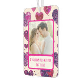 Shimmer Lila Heart Share my Fries Autolufterfrischer (Links)