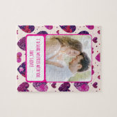 Shimmer Lila Heart Share my Fries Puzzle (Horizontal)