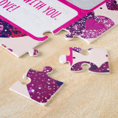 Shimmer Lila Heart Share my Fries Puzzle (Seite)
