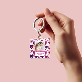 Shimmer Lila Heart Share my Fries Schlüsselanhänger