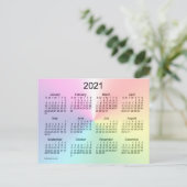 Shimmer Mini Kalender 2021 von Janz Postkarte (Stehend Vorderseite)